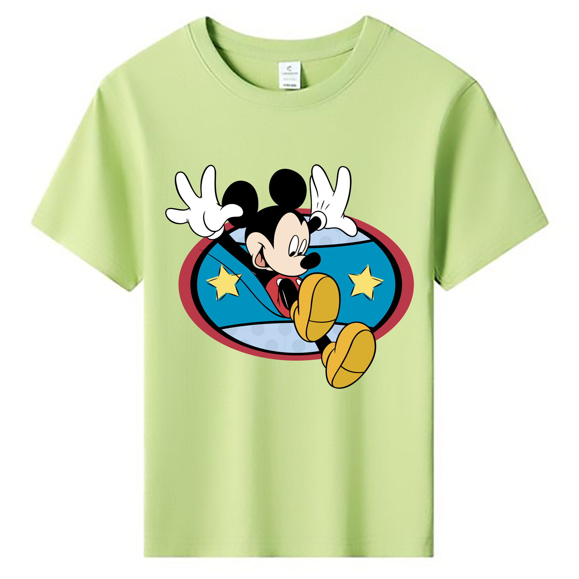 ミッキーマウス Mickey Mouse 綿100％キッズTシャツ（フロントプリント）